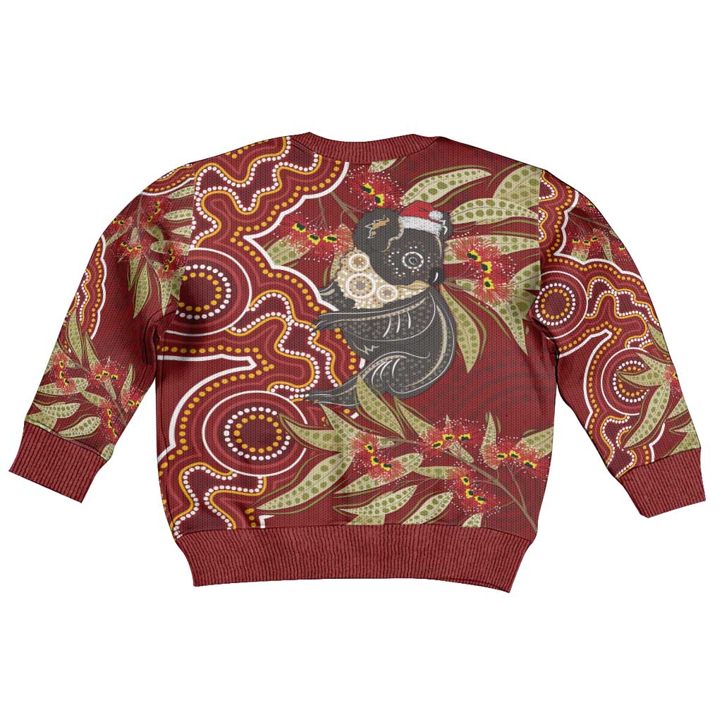 Australia Santa Koala Kid Ugly Christmas Sweater Aboriginal Style