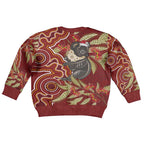 Australia Santa Koala Kid Ugly Christmas Sweater Aboriginal Style