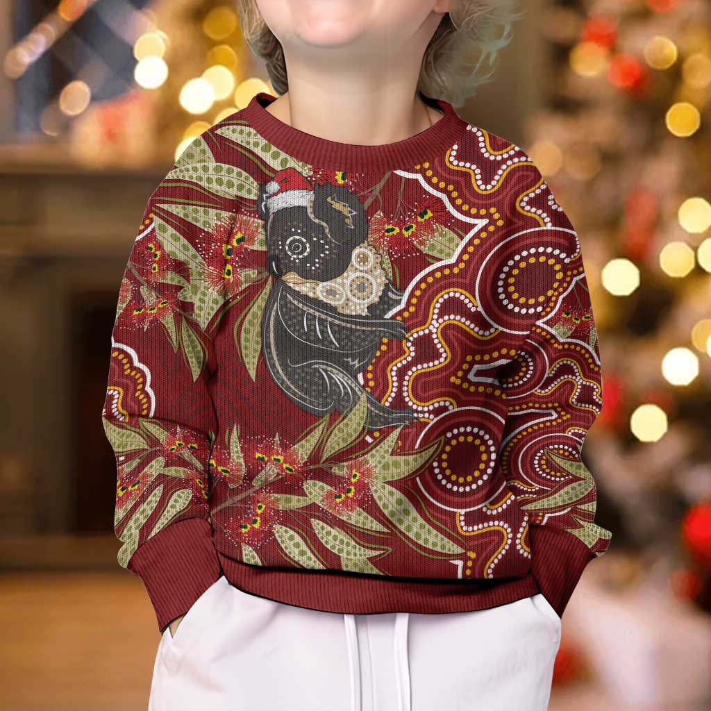 Australia Santa Koala Kid Ugly Christmas Sweater Aboriginal Style