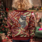 Australia Santa Koala Kid Ugly Christmas Sweater Aboriginal Style