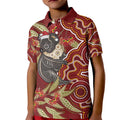 Australia Santa Koala Kid Polo Shirt Aboriginal Style