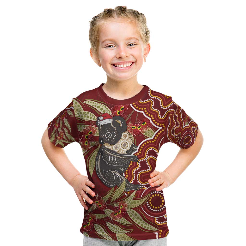 Australia Santa Koala Kid T Shirt Aboriginal Style