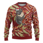 Australia Santa Koala Ugly Christmas Sweater Aboriginal Style
