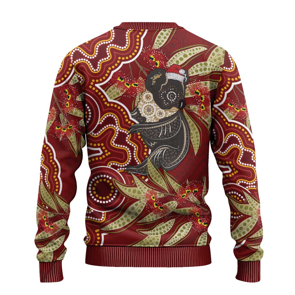 Australia Santa Koala Ugly Christmas Sweater Aboriginal Style
