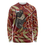 Australia Santa Koala Long Sleeve Shirt Aboriginal Style