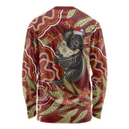 Australia Santa Koala Long Sleeve Shirt Aboriginal Style