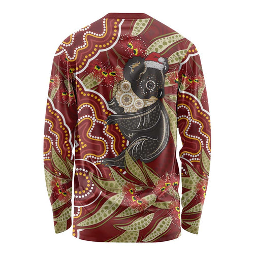 Australia Santa Koala Long Sleeve Shirt Aboriginal Style