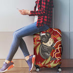 Australia Santa Koala Luggage Cover Aboriginal Style