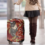 Australia Santa Koala Luggage Cover Aboriginal Style