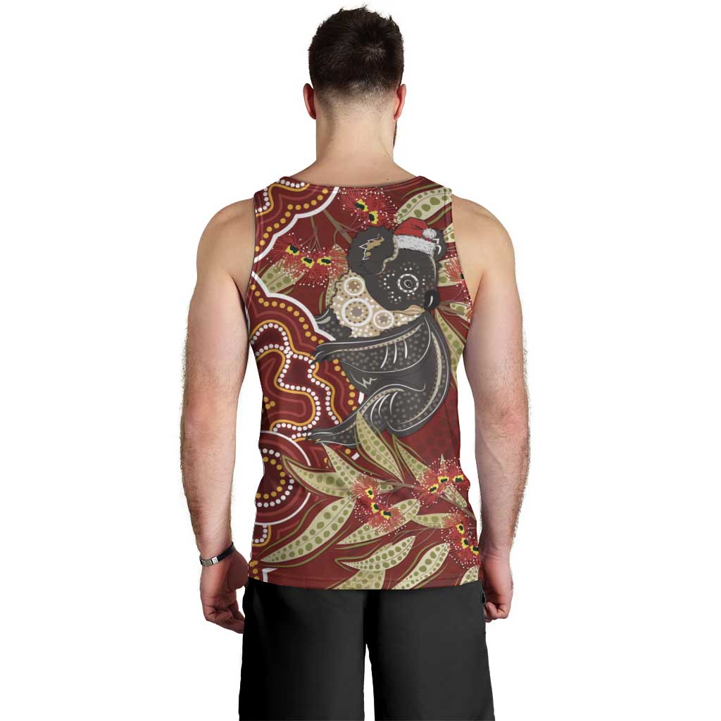 Australia Santa Koala Men Tank Top Aboriginal Style
