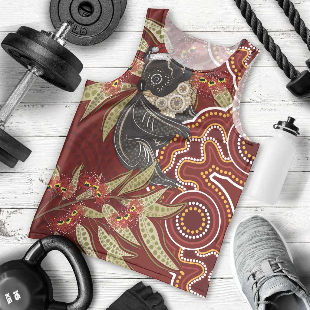 Australia Santa Koala Men Tank Top Aboriginal Style