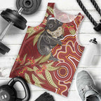 Australia Santa Koala Men Tank Top Aboriginal Style