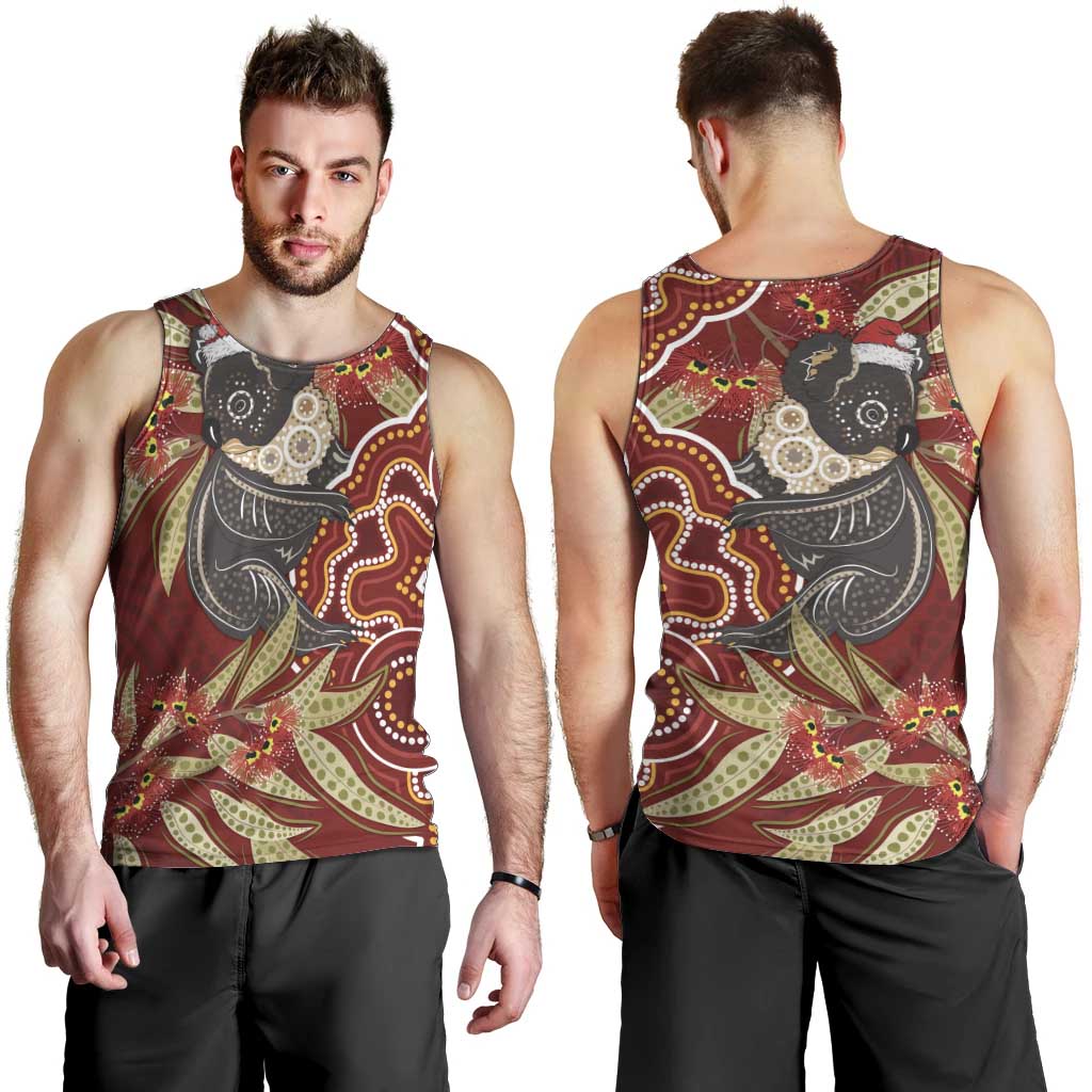 Australia Santa Koala Men Tank Top Aboriginal Style