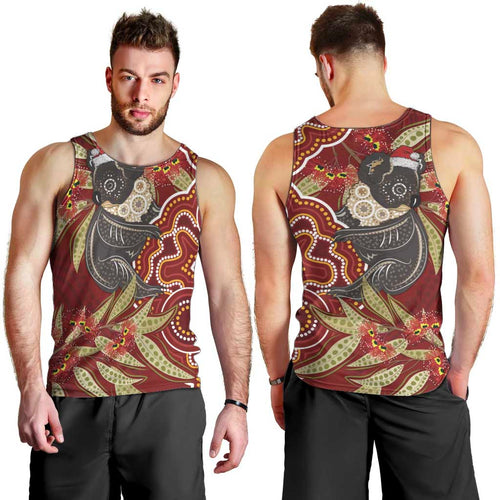 Australia Santa Koala Men Tank Top Aboriginal Style