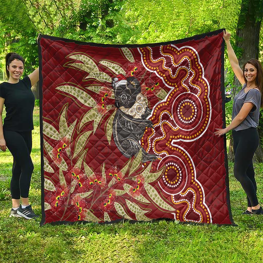 Australia Santa Koala Quilt Aboriginal Style
