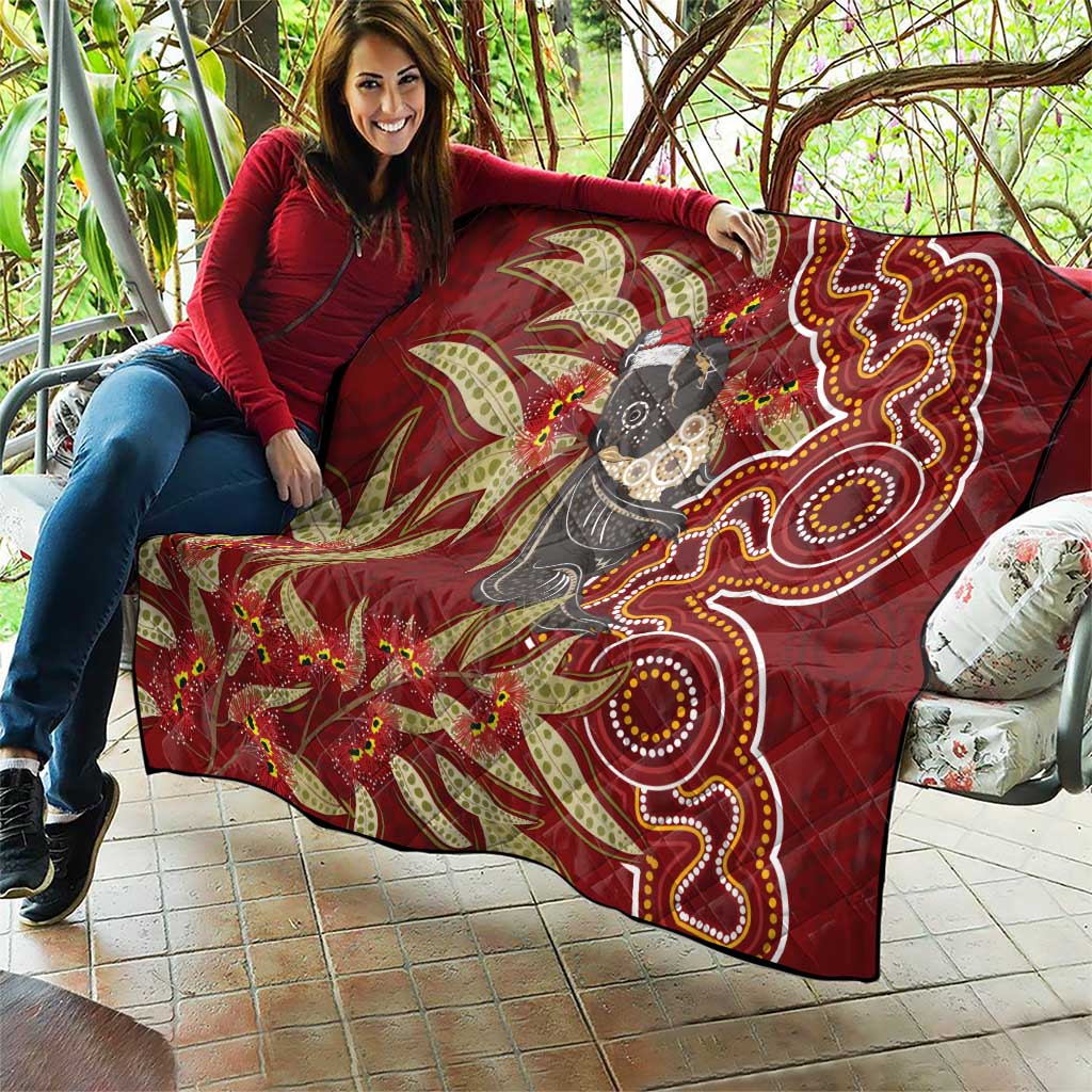 Australia Santa Koala Quilt Aboriginal Style