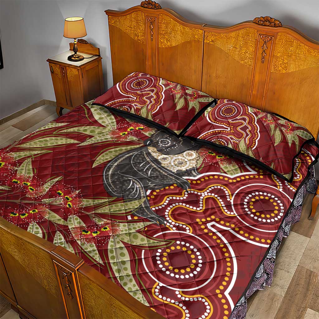 Australia Santa Koala Quilt Bed Set Aboriginal Style