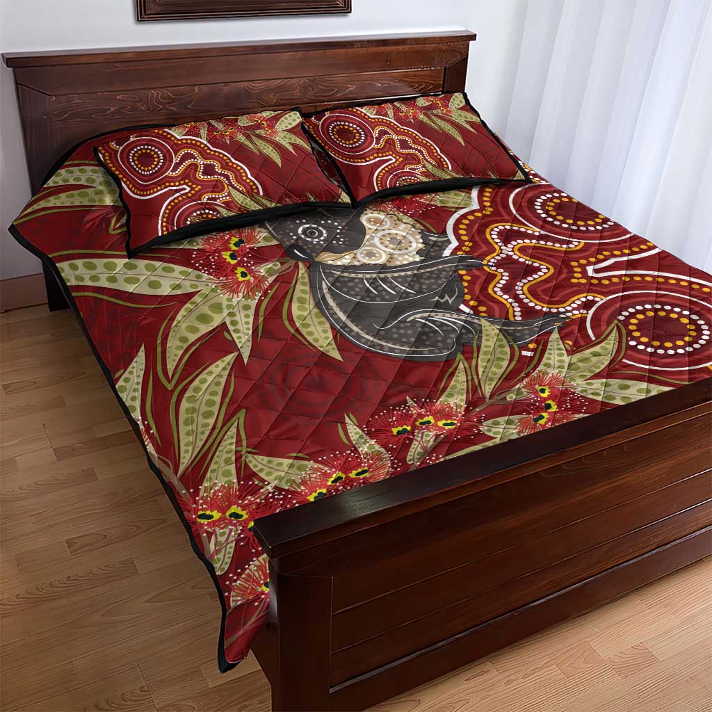 Australia Santa Koala Quilt Bed Set Aboriginal Style