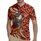 Australia Santa Koala Rugby Jersey Aboriginal Style
