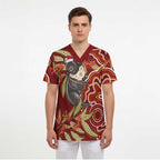 Australia Santa Koala Scrub Top Aboriginal Style - Aussie Hoodie