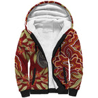 Australia Santa Koala Sherpa Hoodie Aboriginal Style
