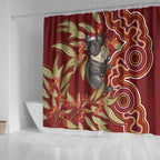 Australia Santa Koala Shower Curtain Aboriginal Style