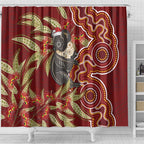 Australia Santa Koala Shower Curtain Aboriginal Style