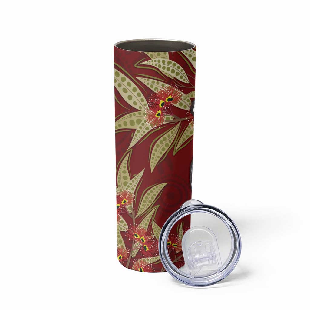 Australia Santa Koala Skinny Tumbler Aboriginal Style