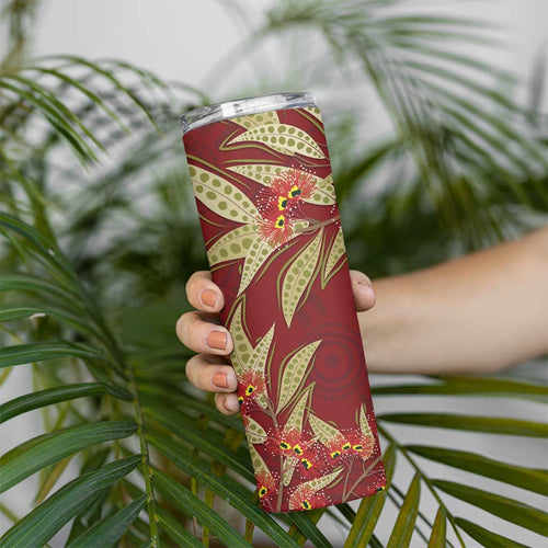 Australia Santa Koala Skinny Tumbler Aboriginal Style