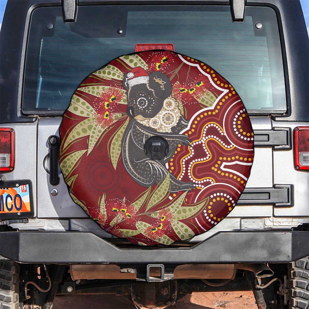 Australia Santa Koala Spare Tire Cover Aboriginal Style