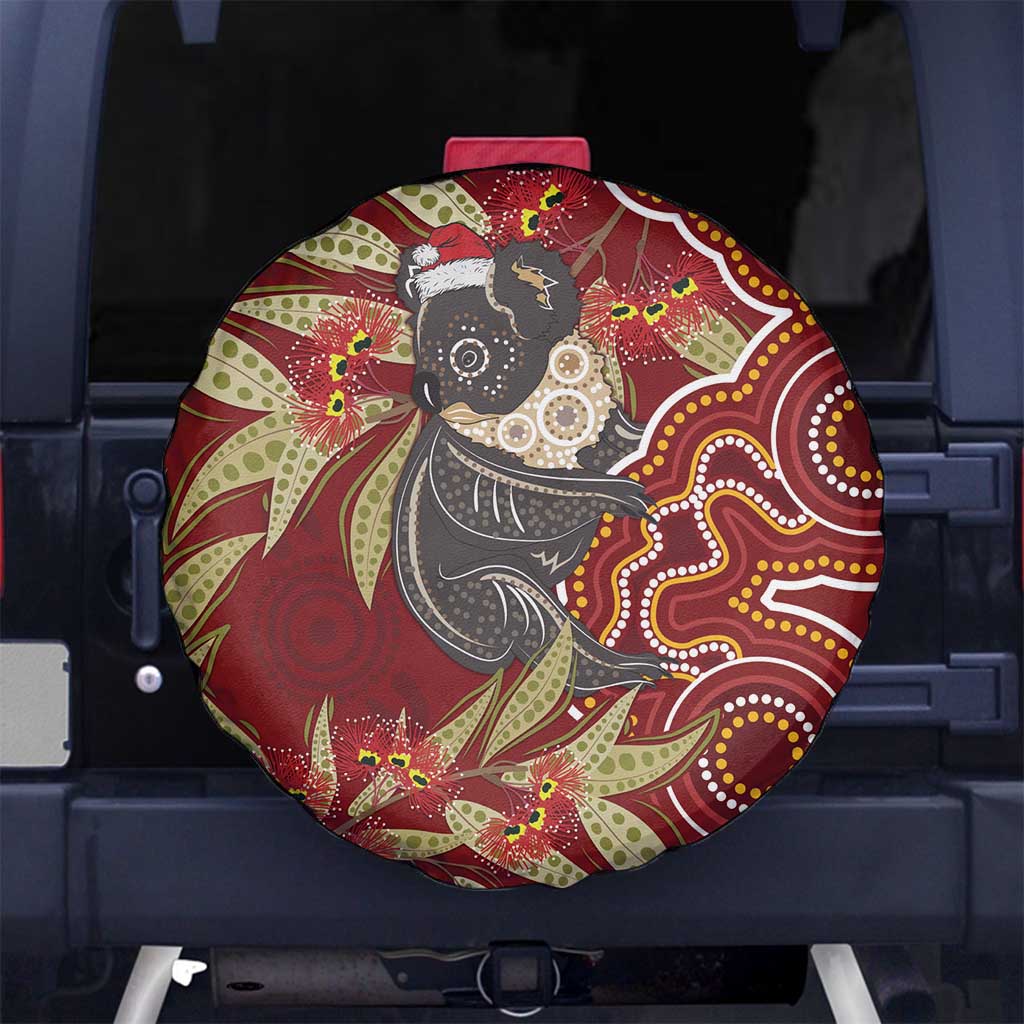 Australia Santa Koala Spare Tire Cover Aboriginal Style
