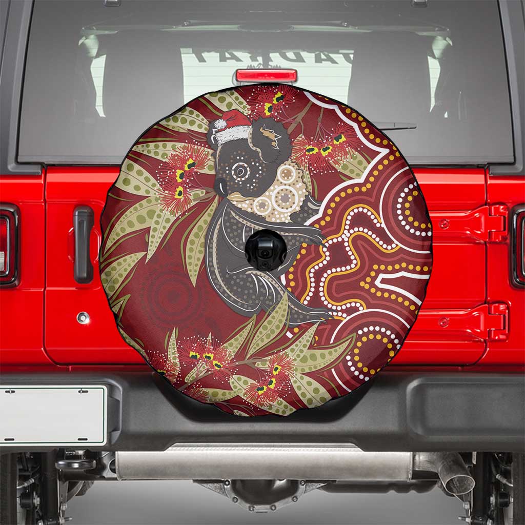Australia Santa Koala Spare Tire Cover Aboriginal Style
