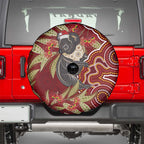Australia Santa Koala Spare Tire Cover Aboriginal Style