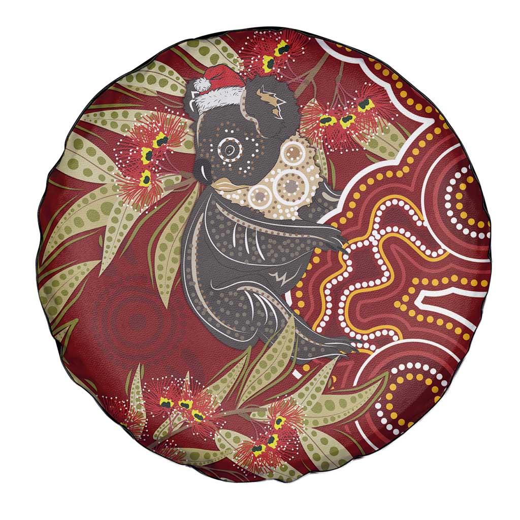 Australia Santa Koala Spare Tire Cover Aboriginal Style