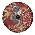 Australia Santa Koala Spare Tire Cover Aboriginal Style