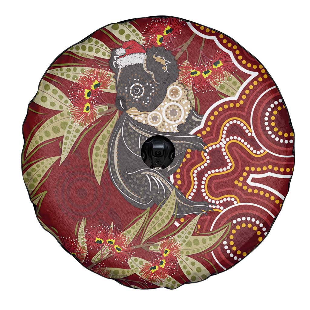 Australia Santa Koala Spare Tire Cover Aboriginal Style