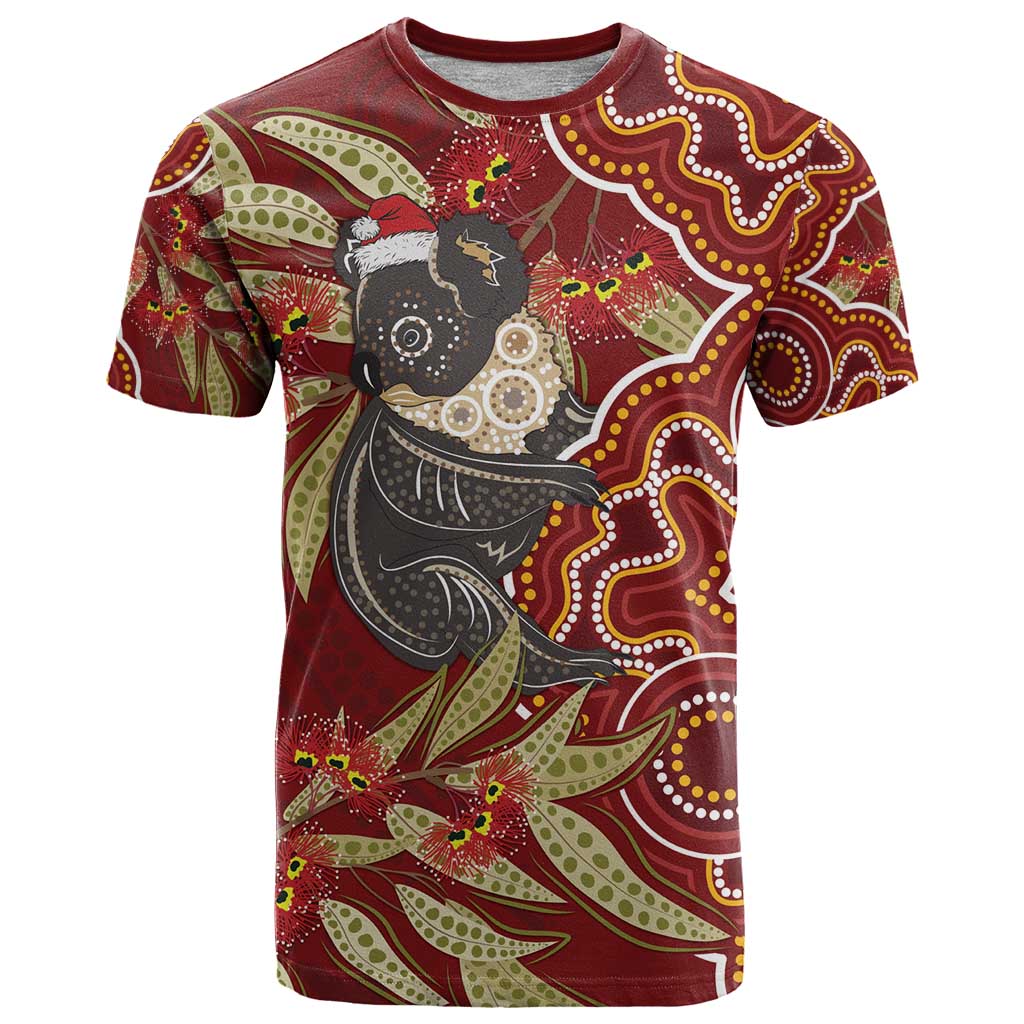 Australia Santa Koala T Shirt Aboriginal Style