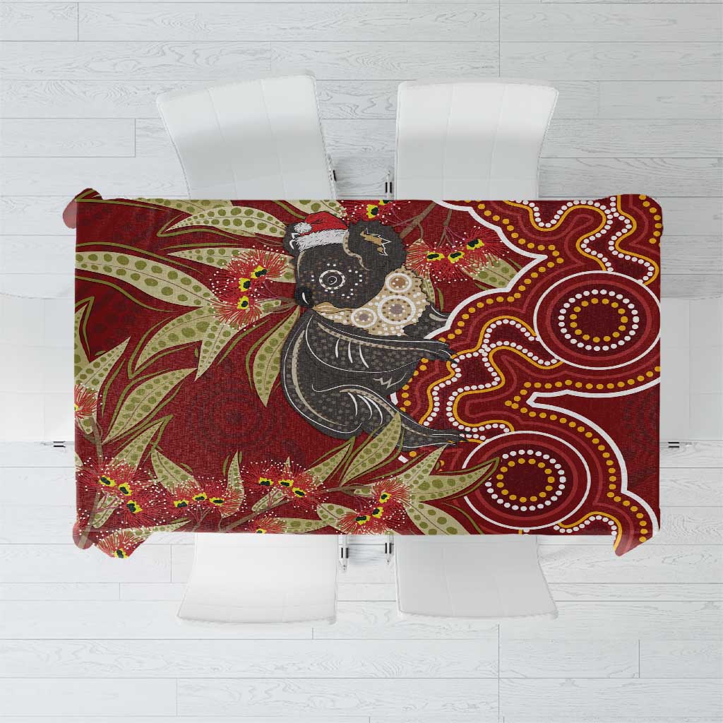 Australia Santa Koala Tablecloth Aboriginal Style