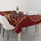 Australia Santa Koala Tablecloth Aboriginal Style