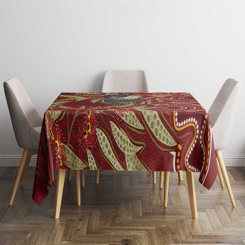 Australia Santa Koala Tablecloth Aboriginal Style