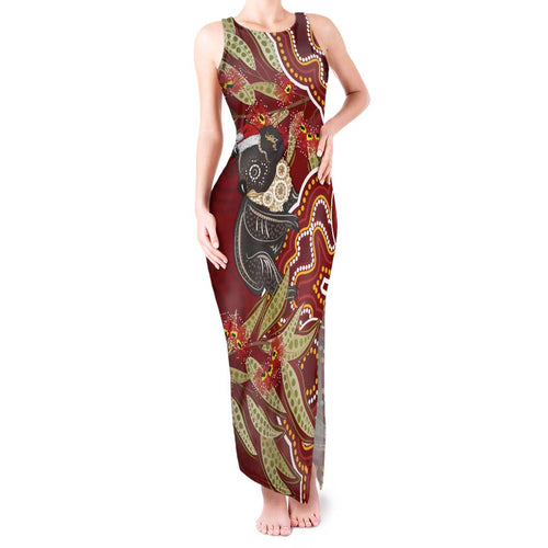 Australia Santa Koala Tank Maxi Dress Aboriginal Style