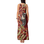 Australia Santa Koala Tank Maxi Dress Aboriginal Style