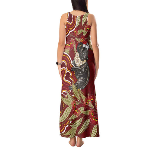Australia Santa Koala Tank Maxi Dress Aboriginal Style