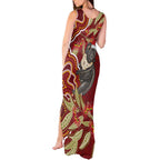 Australia Santa Koala Tank Maxi Dress Aboriginal Style