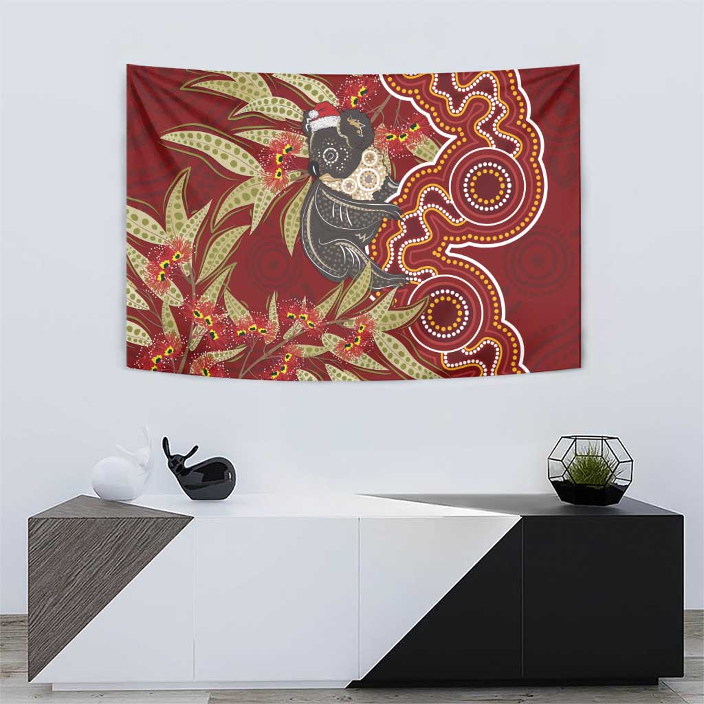 Australia Santa Koala Tapestry Aboriginal Style