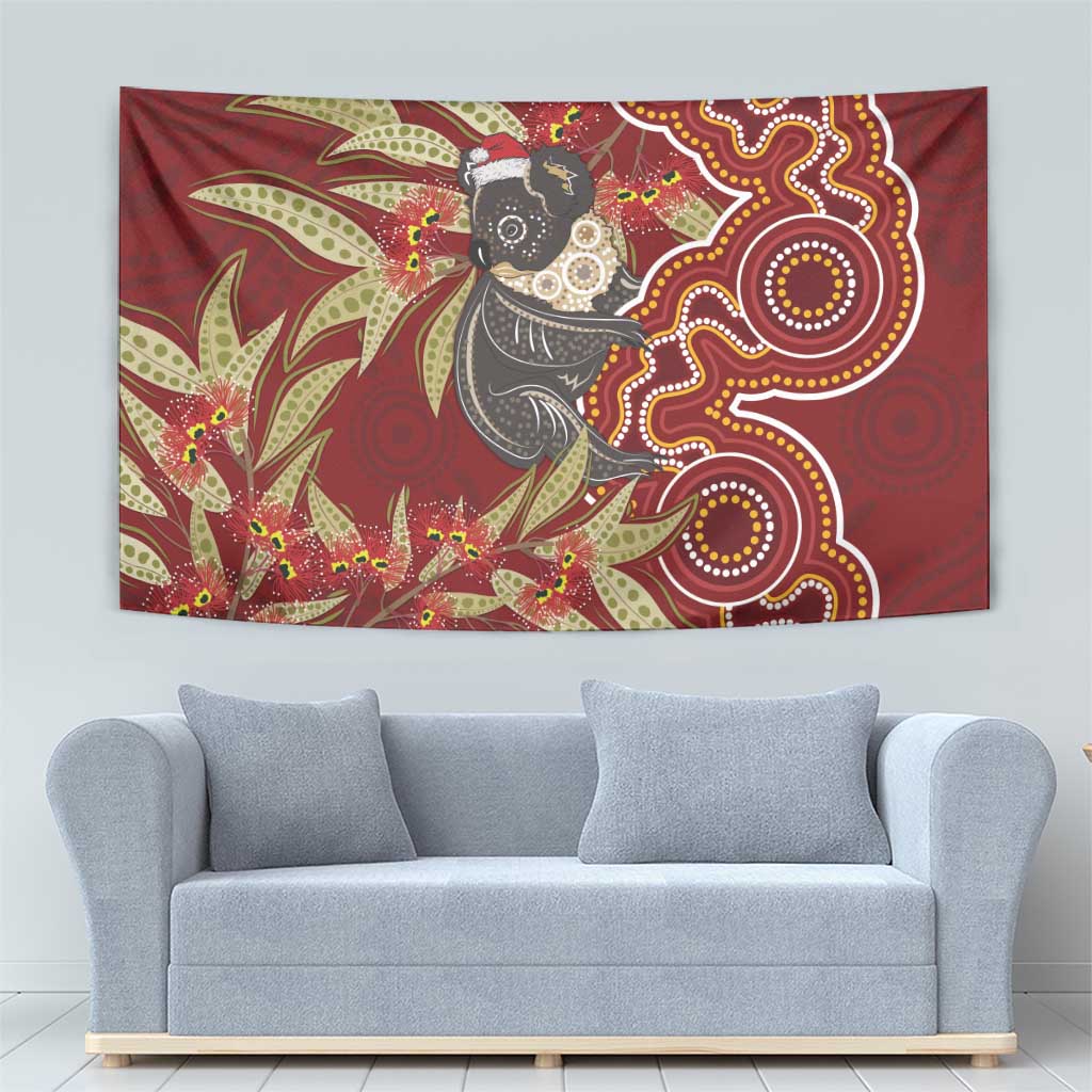 Australia Santa Koala Tapestry Aboriginal Style