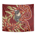 Australia Santa Koala Tapestry Aboriginal Style