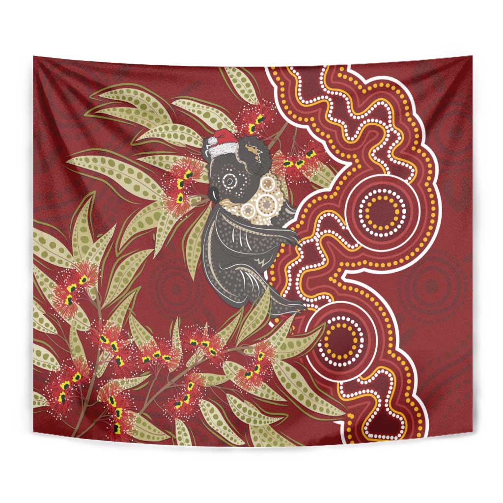 Australia Santa Koala Tapestry Aboriginal Style