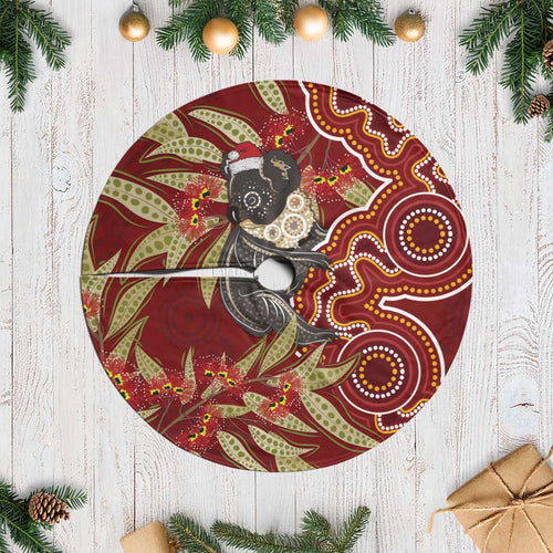 Australia Santa Koala Tree Skirt Aboriginal Style