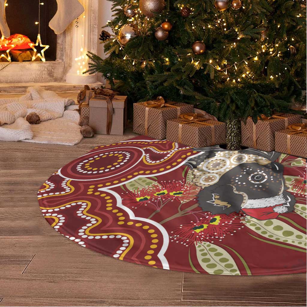 Australia Santa Koala Tree Skirt Aboriginal Style